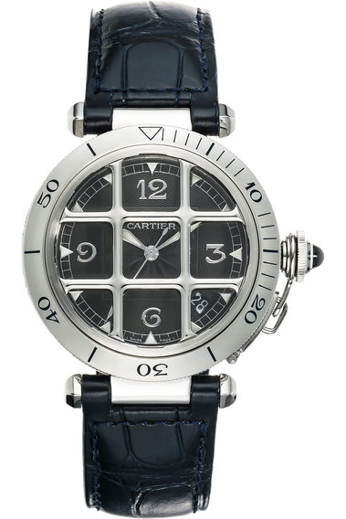 Pasha De Cartier Platinum and Stainless Steel Automatic