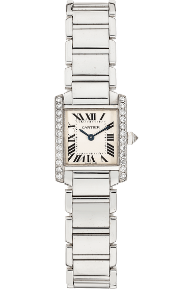 Tank Francaise White Gold Quartz