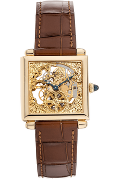 Tank Obus Skeleton Yellow Gold Manual
