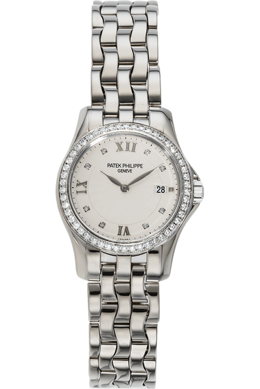 Calatrava Reference 4906 White Gold Quartz
