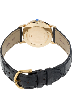 Round Circa 1980s Yellow Gold Manual