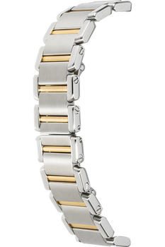 Tank Francaise Yellow Gold and Stainless Steel Quartz