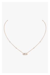 Move Uno Necklace in Pink Gold
