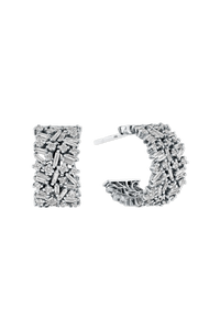 Classic Diamond Icon Midi Hoops