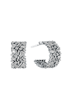 Classic Diamond Icon Midi Hoops