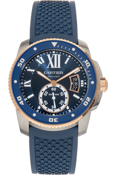 Calibre de Cartier Diver Rose Gold and Stainless Steel Automatic