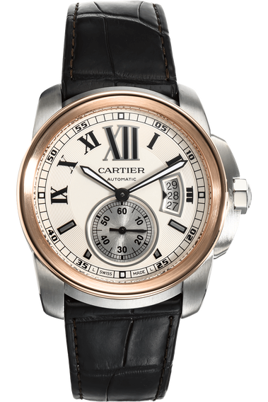 Calibre de Cartier Rose Gold and Stainless Steel Automatic