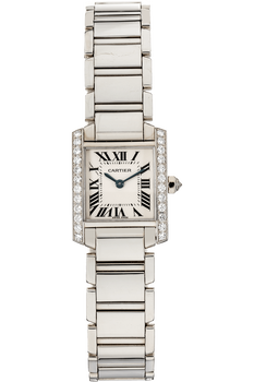Tank Francaise White Gold Quartz