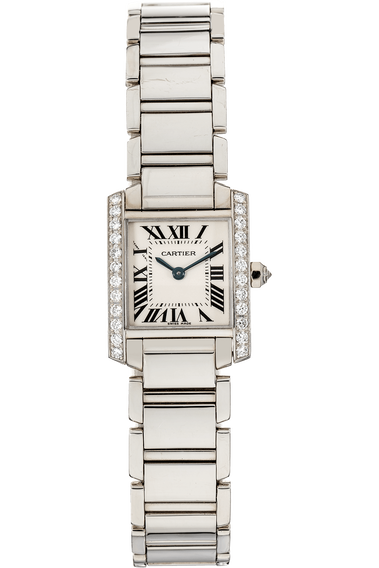 Tank Francaise White Gold Quartz