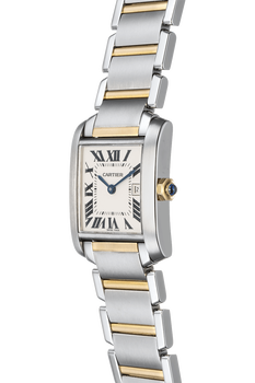 Tank Francaise Yellow Gold and Stainless Steel Quartz