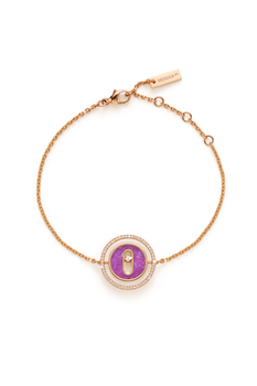 Bucherer Exclusive Lucky Move Lepidolite Bracelet in Pink Gold