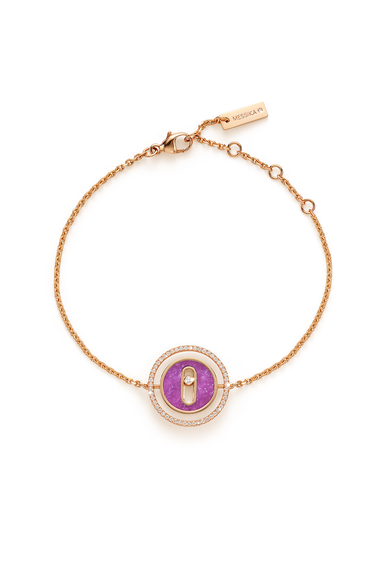 Bucherer Exclusive Lucky Move Lepidolite Bracelet in Pink Gold