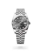 Rolex Datejust in White Rolesor - combination of Oystersteel and white gold,  M126284RBR-0011, Tourneau