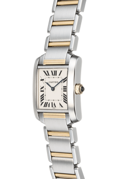 Tank Francaise Yellow Gold and Stainless Steel Quartz