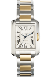 Tank Anglaise Yellow Gold and Stainless Steel Automatic