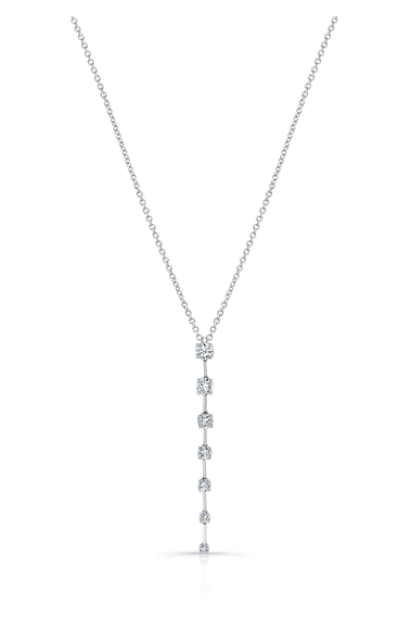 Bar Pendant Necklace 1.53 ct
