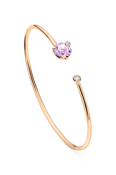 Peekaboo Amethyst Bangle