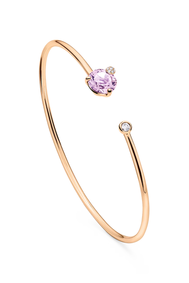 Peekaboo Amethyst Bangle