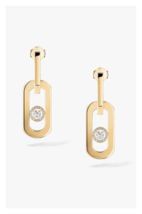 So Move XL Pendant Earrings in Yellow Gold