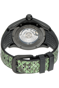 Bubble Green Python PVD Black and Stainless Steel Automatic