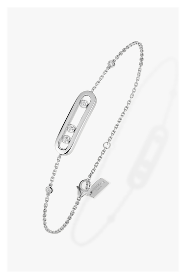 Baby Move Bracelet in White Gold