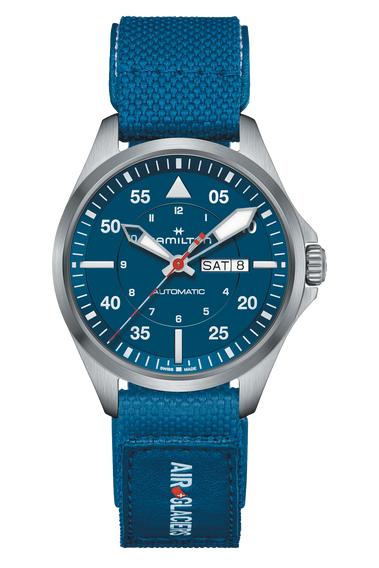 Khaki Aviation Pilot Day Date Auto -  Air-Glaciers Edition