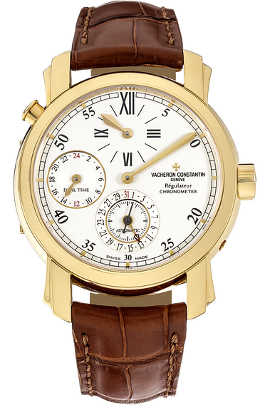 Malte Dual Time Regulator Yellow Gold Automatic