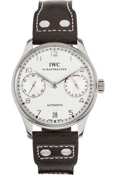 Portuguese 7 Days Power Reserve Platinum Automatic