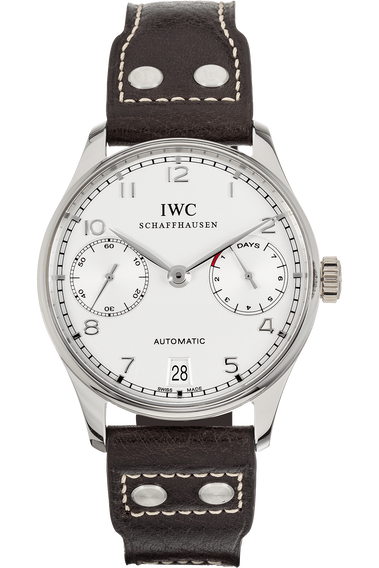 Portuguese 7 Days Power Reserve Platinum Automatic
