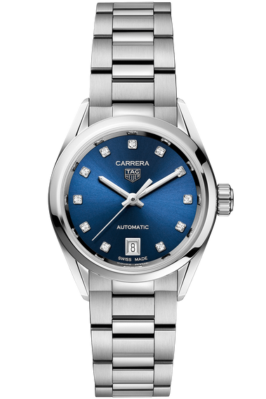 Carrera Calibre 9 Automatic Blue Steel Watch