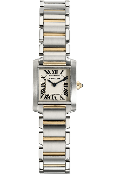 Tank Francaise Yellow Gold and Stainless Steel Quartz