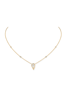 Fiery Pendant 0.10CT in Yellow Gold