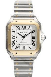 Santos Yellow Gold and Stainless Steel Automatic