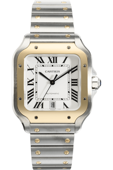 Santos Yellow Gold and Stainless Steel Automatic