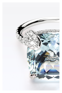 Peekaboo Aquamarine Ring