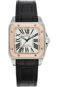 Santos 100 Rose Gold and Stainless Steel Automatic