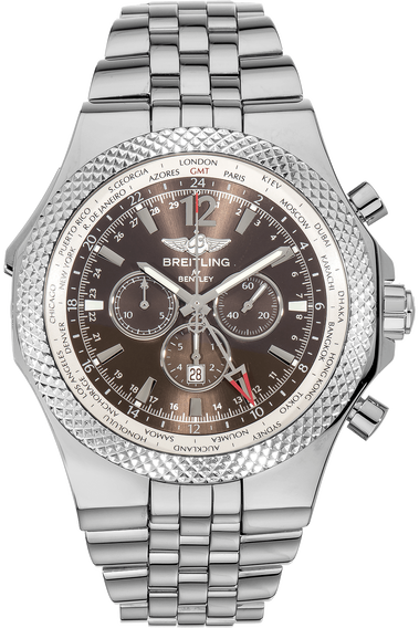 Pre Owned Breitling Bentley GMT Special Edition Stainless Steel Automatic
