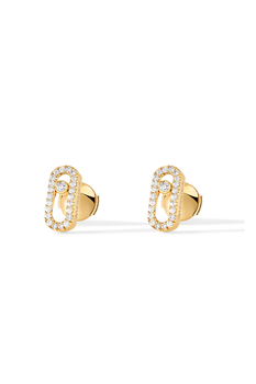 Move Uno Studs in Yellow Gold