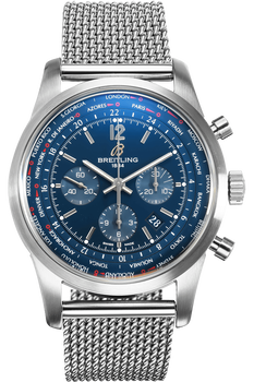 Transocean Chronograph Unitime Stainless Steel Automatic