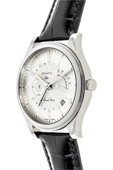 Elite Grande Class Dual Time Stainless Steel Automatic