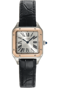 Santos-Dumont Rose Gold and Stainless Steel Quartz