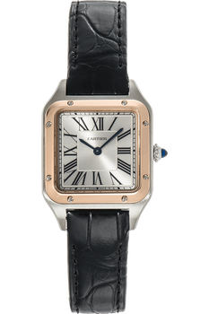 Santos-Dumont Rose Gold and Stainless Steel Quartz