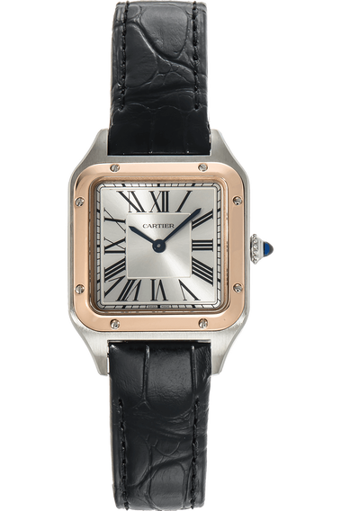 Santos-Dumont Rose Gold and Stainless Steel Quartz