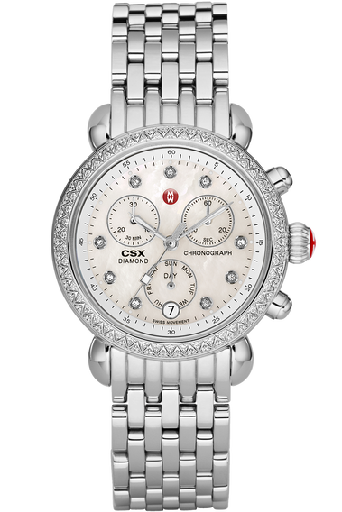 Michele csx diamond top chronograph