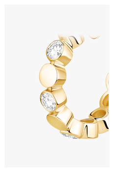 D-Vibes Hoops in Yellow Gold