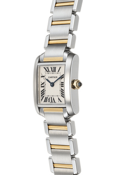 Tank Francaise Yellow Gold and Stainless Steel Quartz