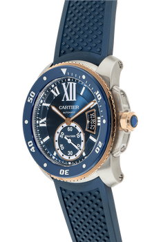 Calibre de Cartier Diver Rose Gold and Stainless Steel Automatic