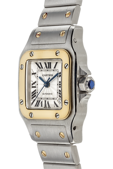 Santos Galbee Yellow Gold and Stainless Steel Automatic