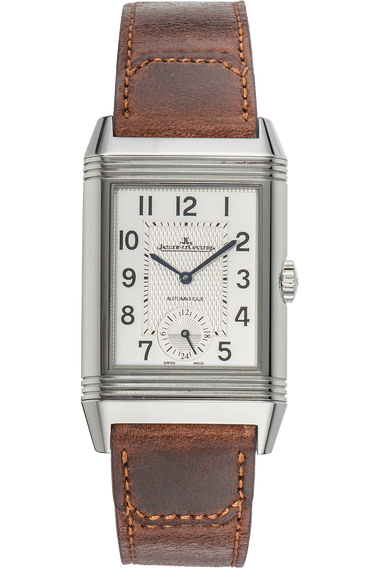 Pre Owned Jaeger LeCoultre Reverso Classic Large Duo Stainless Steel Automatic