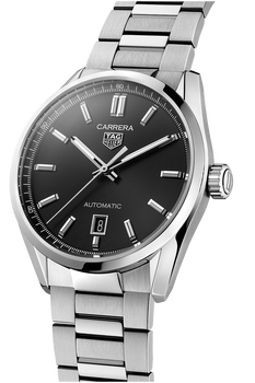 Carrera Calibre 5 Automatic Black Steel Watch